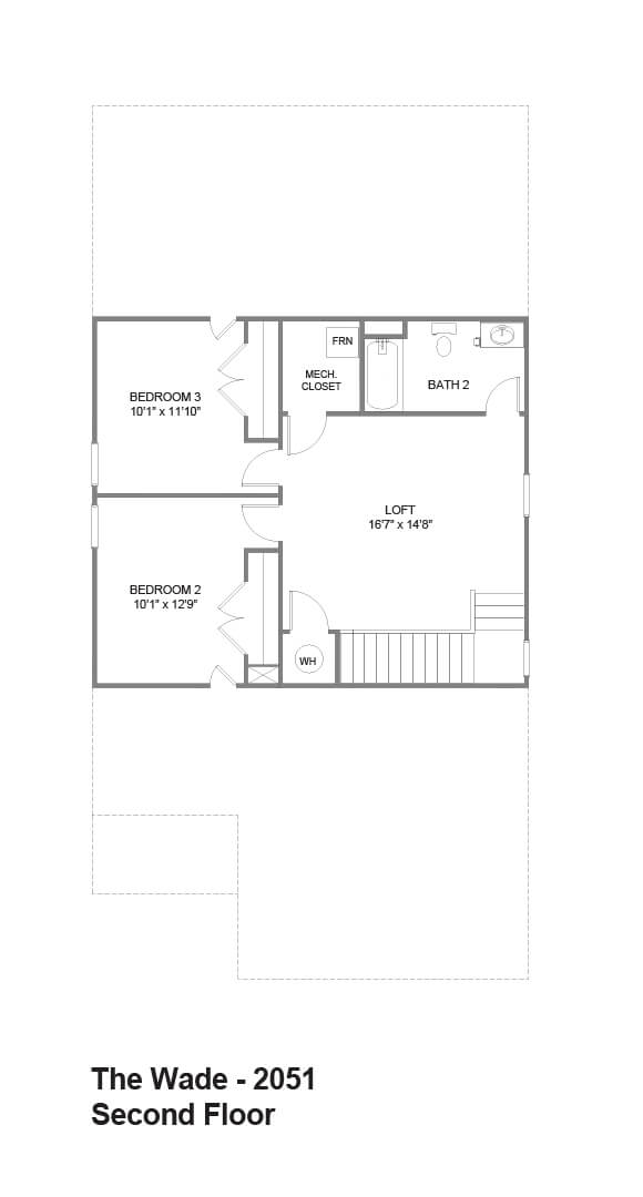 True Homes The Wade home plan 2051 2nd Floor