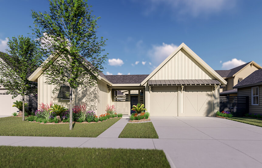 New Leaf Hortus home plan Exterior