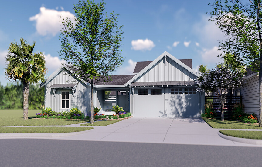 New Leaf Hortus II home plan Exterior