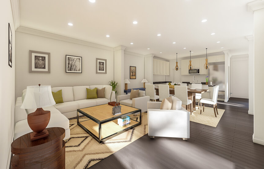 New Leaf Hortus II home plan Interior living area