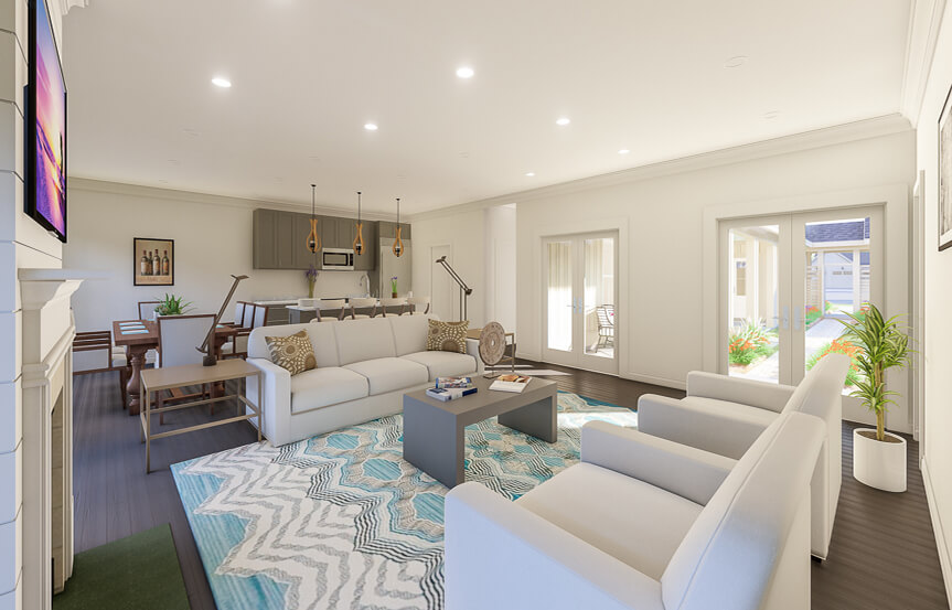 New Leaf Terrace home plan Interior living room