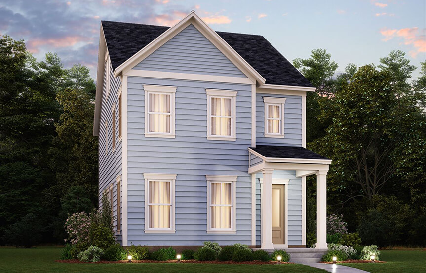 Ashton Woods Givhans Homeplan Exterior Rendering-A