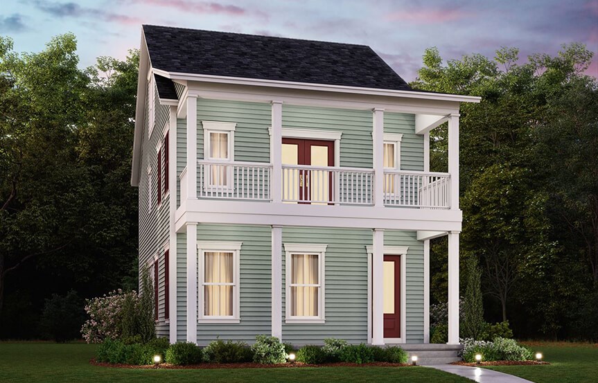 Ashton Woods Givhans Homeplan Exterior Rendering-C