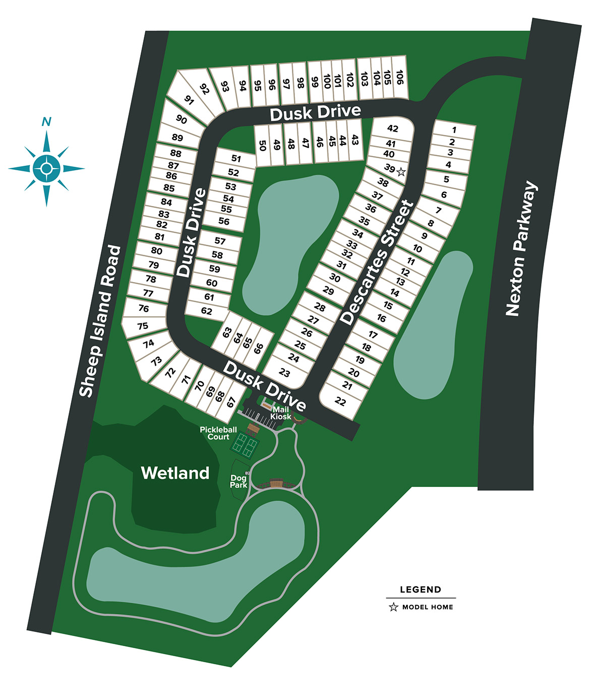 Hammock Walk Neighborhood Map in Nexton Community Summerville, SC