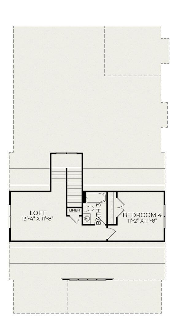 Homes By Dickerson Hutchinson second floor two story plan