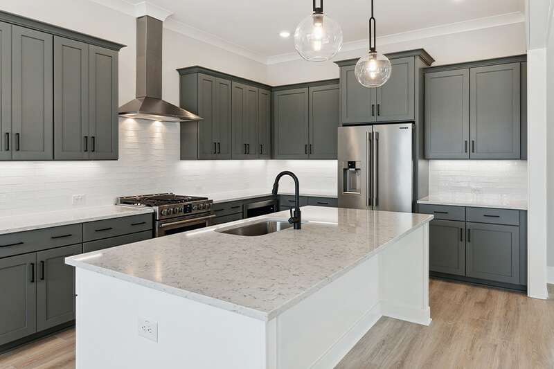 New home kitchen in Nexton Summerville, SC by Homes by Dickerson