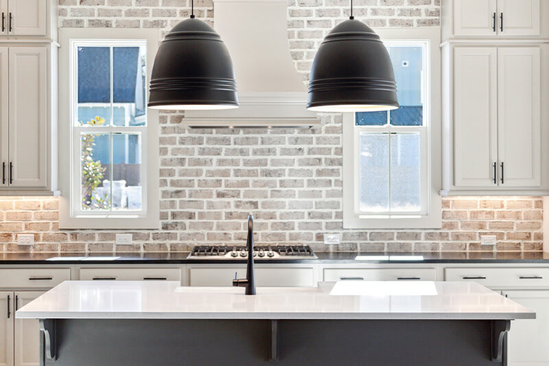 Semi-custom home kitchen by Homes by Dickerson in Nexton Community