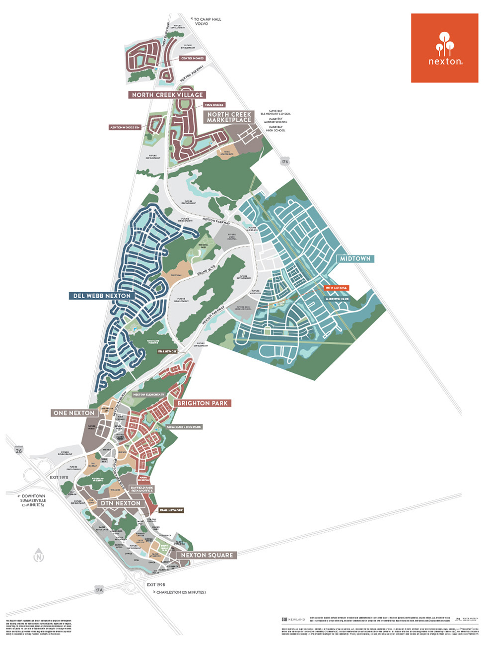 Nexton Community Map Summerville, SC