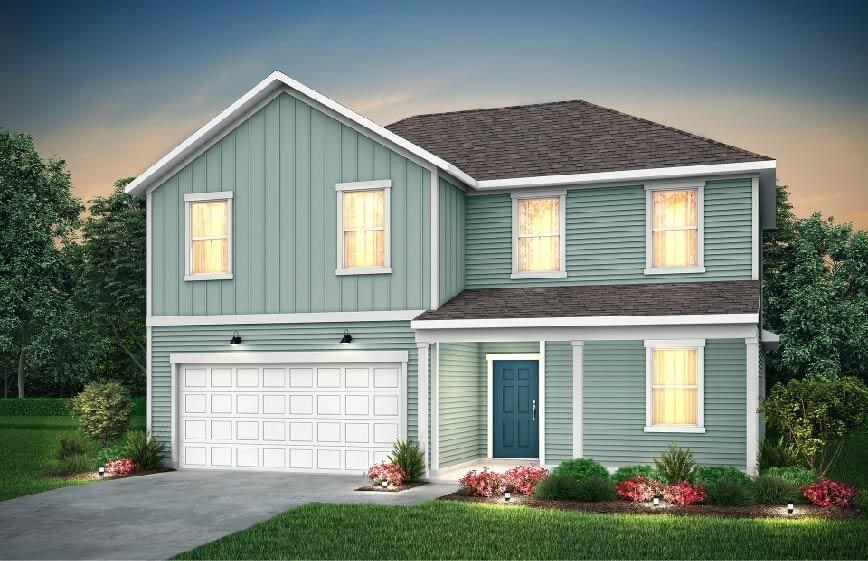 Centex Starling home plan TD107 exterior rendering