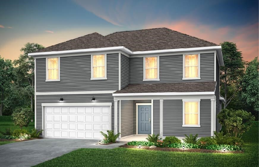 Centex Starling home plan TD109 exterior rendering