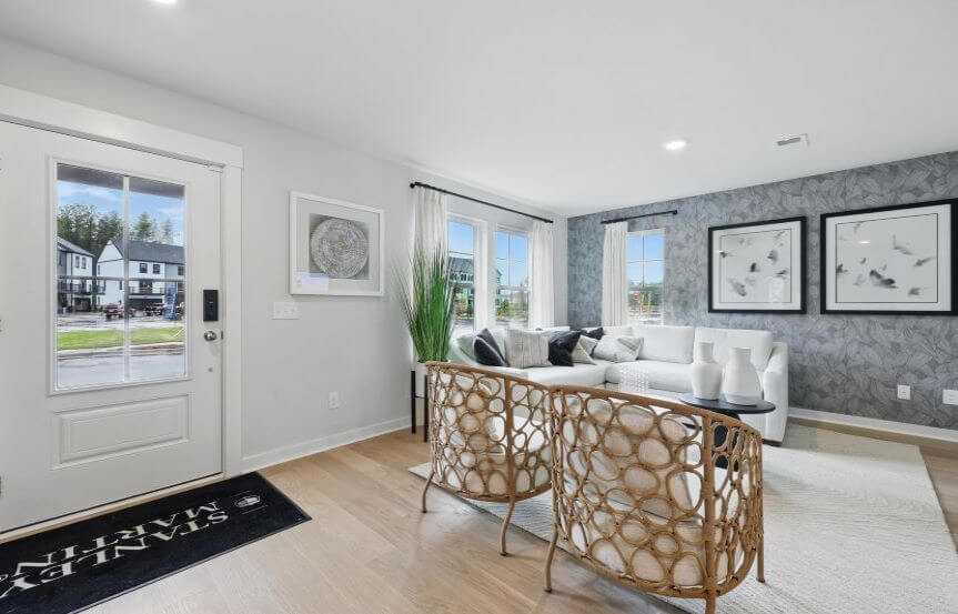 Stanley Martin Jenkins Townhouse Plan Flex Space