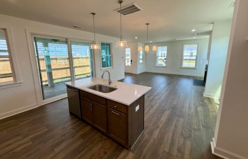 New Leaf Madison Spec Lot 1477 Kitchen Island To Screen Porch