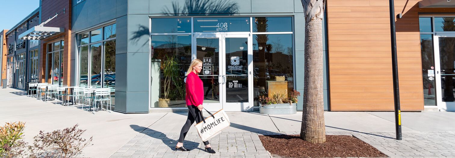 Woman shopping at Nexton Square