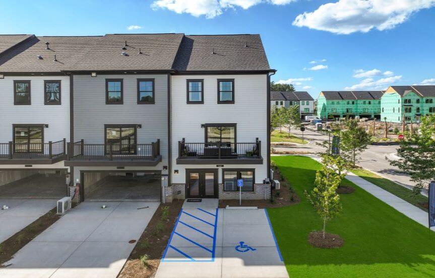 Stanley Martin Jenkins Townhouse Plan Rear Exterior