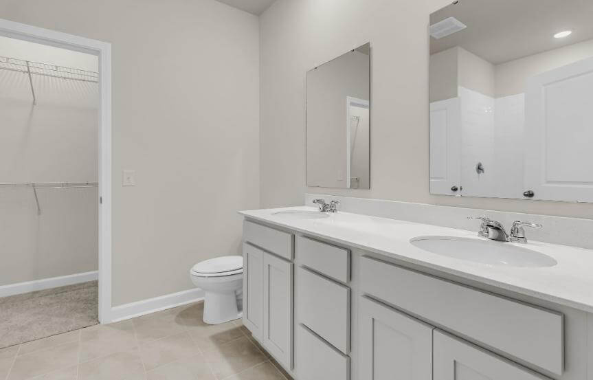 Ashton Woods 55+ Palmetto Spec Home Plan Lot 85 Primary Bath