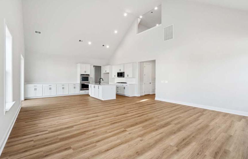 Brookfield Residential Cordova Spec Home Lot 1657 Family Room To Kitchen