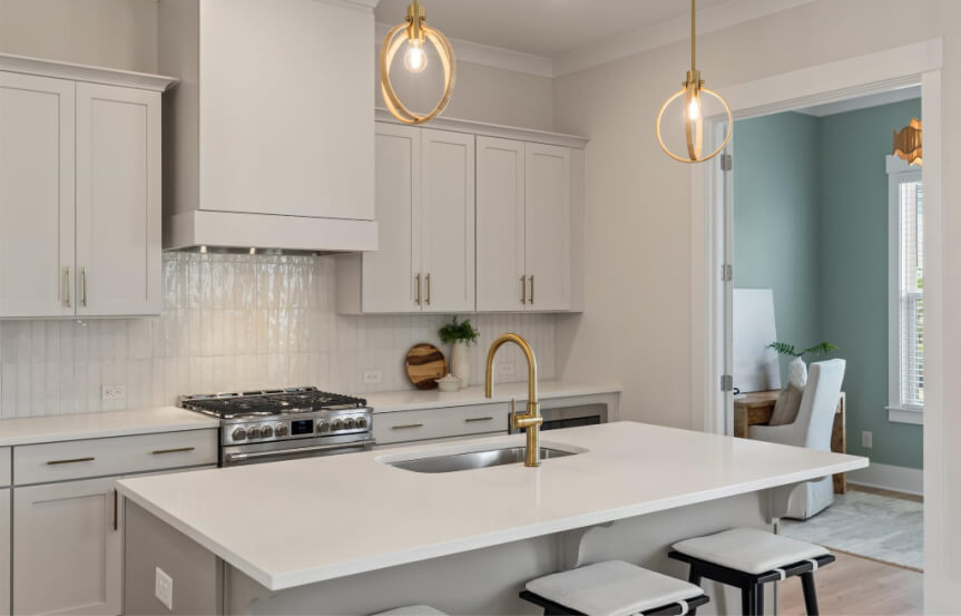 Homes By Dickerson Pine Mill Spec Lot 1556 Kitchen And Flex Space