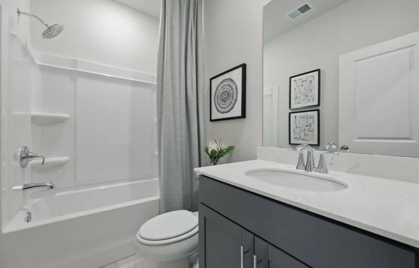 Stanley Martin Jenkins Townhouse Plan Hall Bathroom