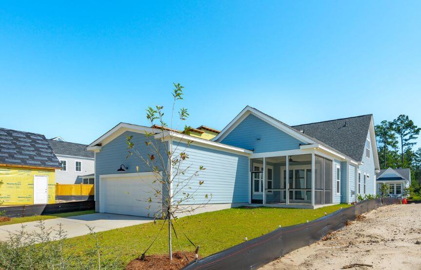 Homes By Dickerson Hutchinson Spec Home Lot 1483 Rear Of House