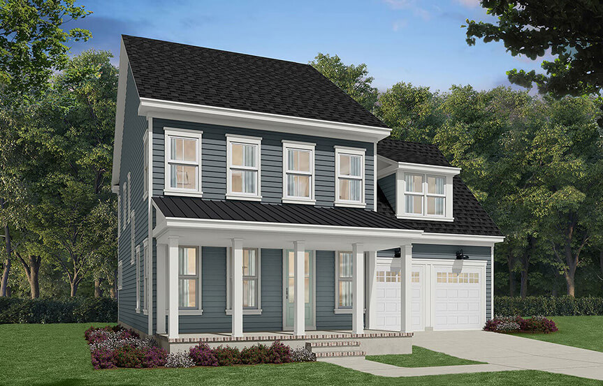 Brookfield Residential Preston Spec Home Exterior Rendering