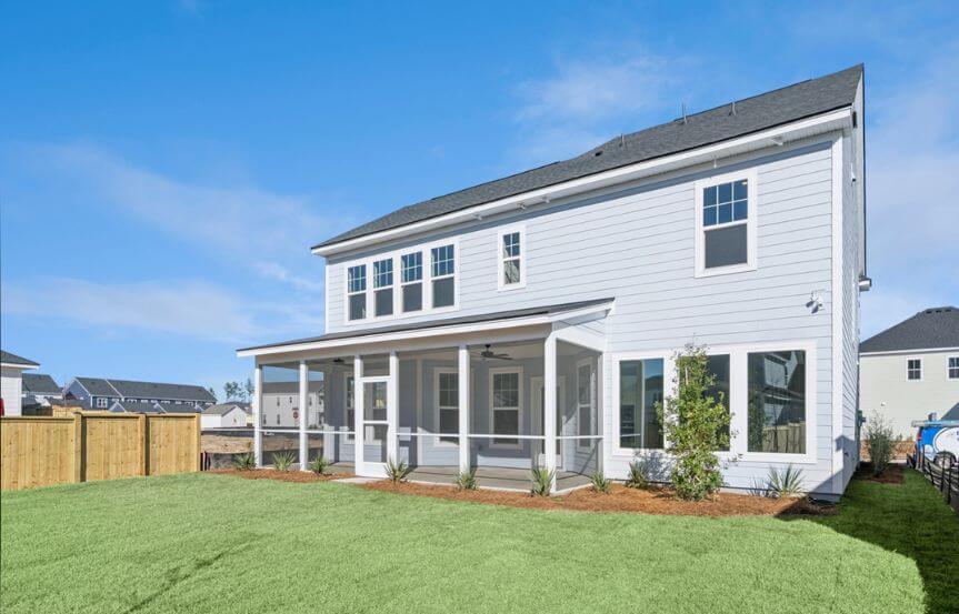 David Weekley Bridges Spec Home Lot 1685 Backyard