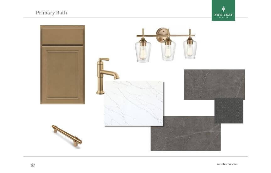 New Leaf Lincoln Spec Lot 1526 Primary Bathroom Selections