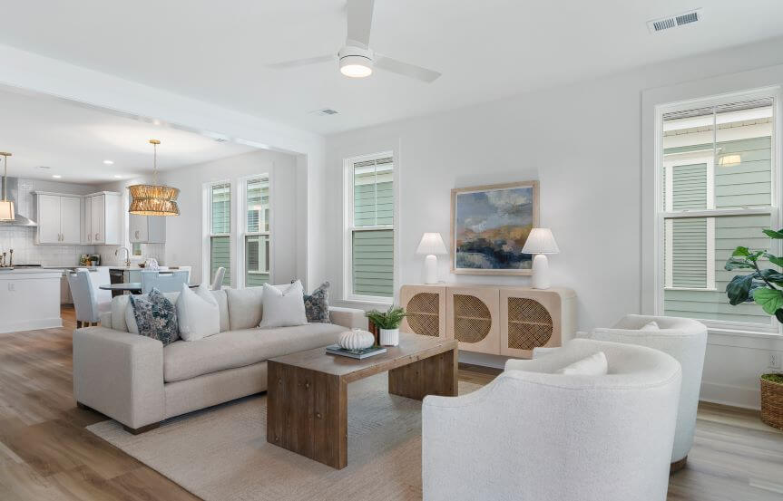 Saussy Burbank Blossom Spec Home Lot 1472 Living Room To Dining Room