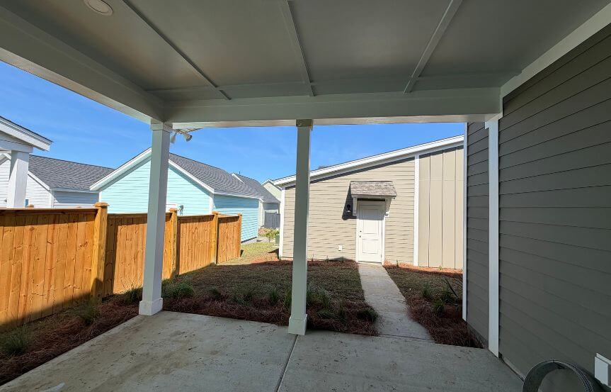 New Leaf Lincoln Spec House Lot 1491 Covered Back Porch