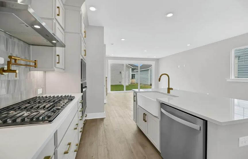 David Weekley Meadowview Spec Home Plan Lot 1480 Kitchen To Dining