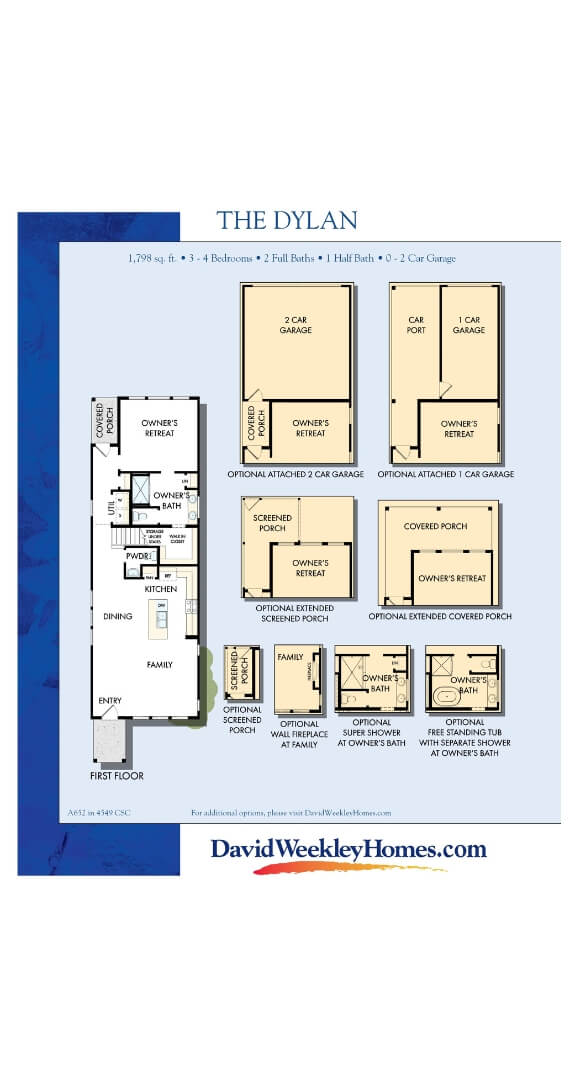 The Dylan Floorplan First Floor