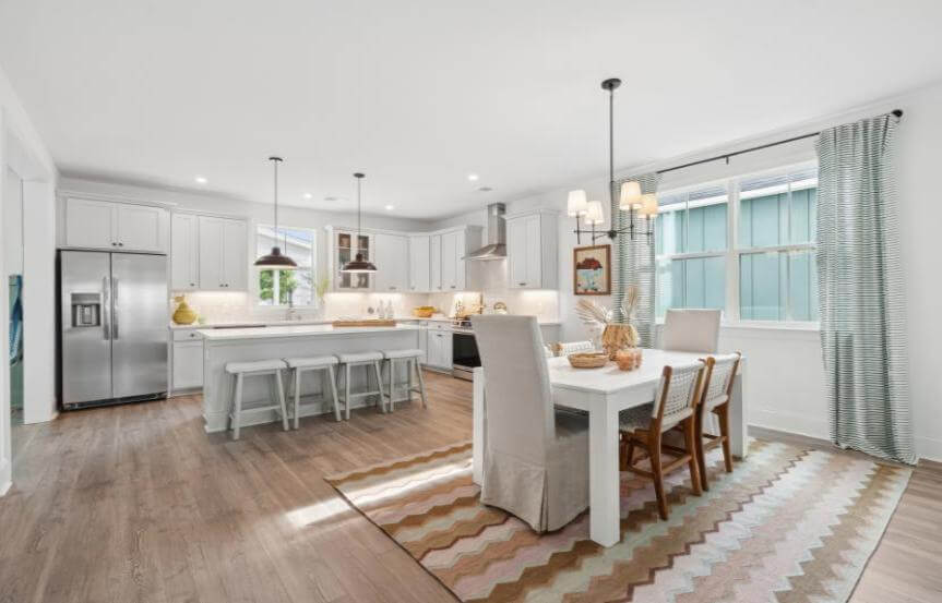 New Leaf Wake Dining Room And Kitchen
