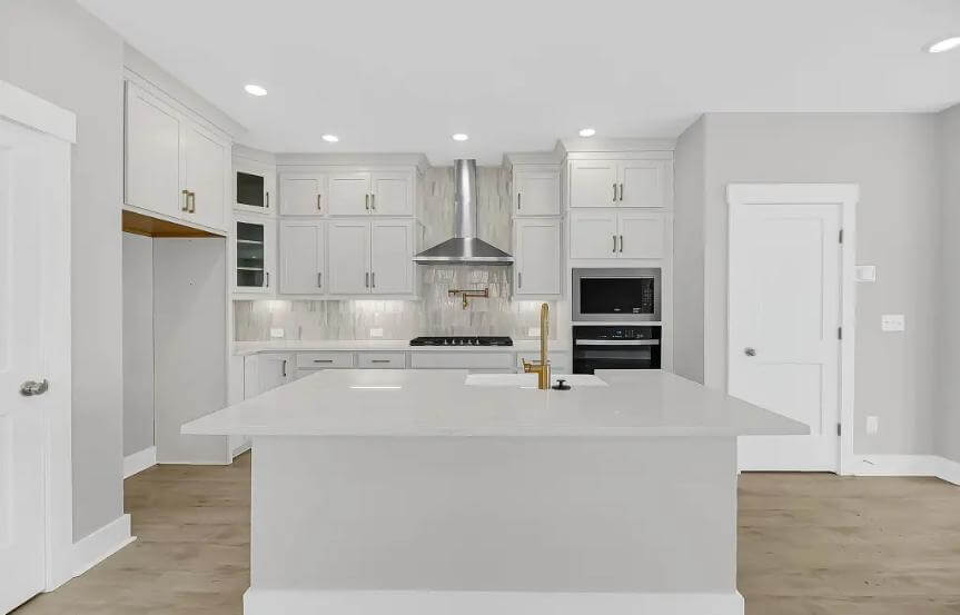 David Weekley Meadowview Spec Home Plan Lot 1480 Kitchen Island