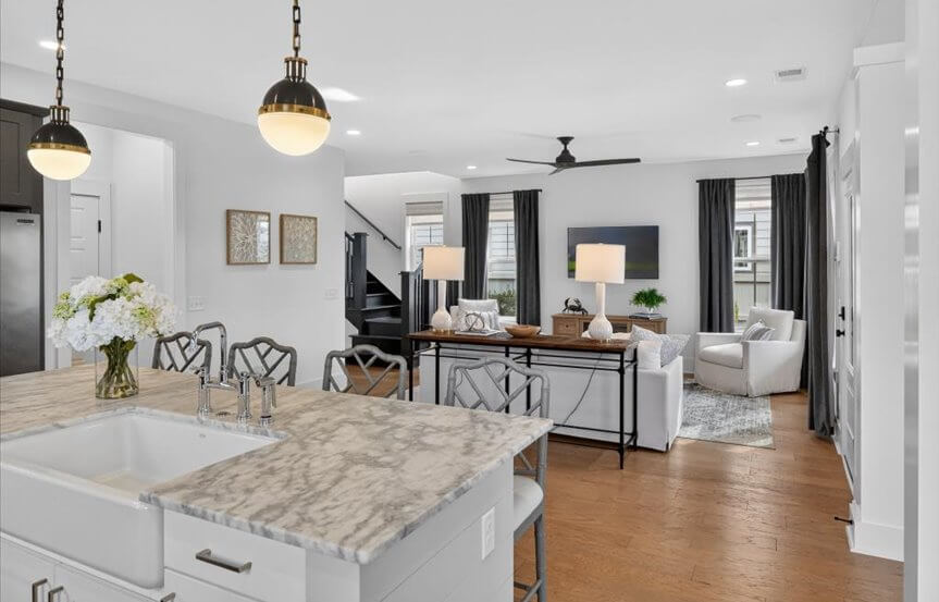 Windward Sales Model 2026 Kitchen To Living Room