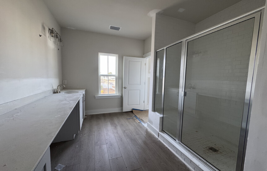 Ashton Woods Givhans Spec Home Lot 1676 Primary Shower