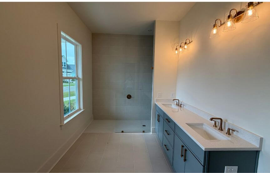 New Leaf Rosamarino Spec Lot 1655 Primary Bathroom