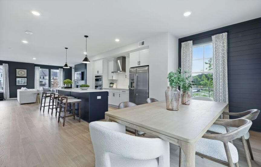 Stanley Martin Jenkins Townhouse Plan Dining To Kitchen