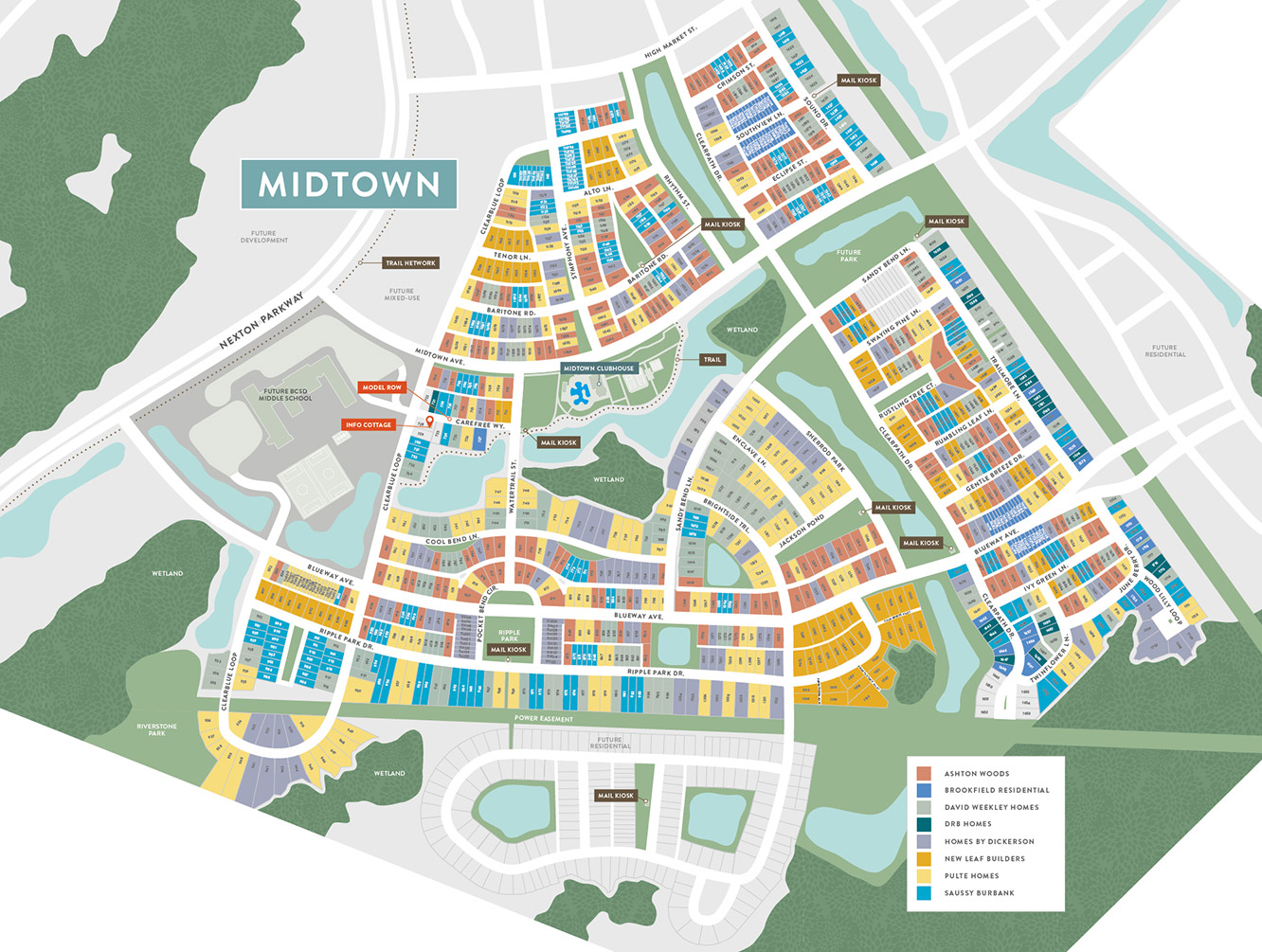 Nexton Midtown Community Map in Summerville, SC