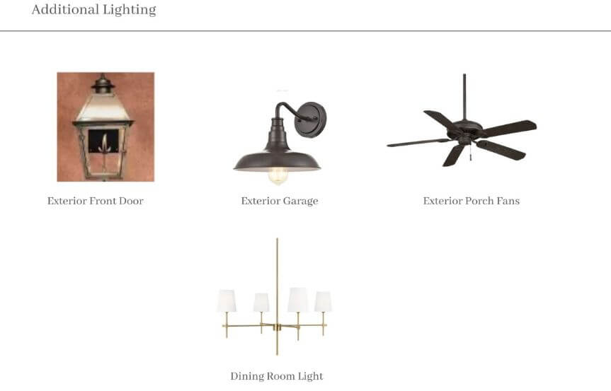 New Leaf Stanley Lot 1482 Lighting Selections