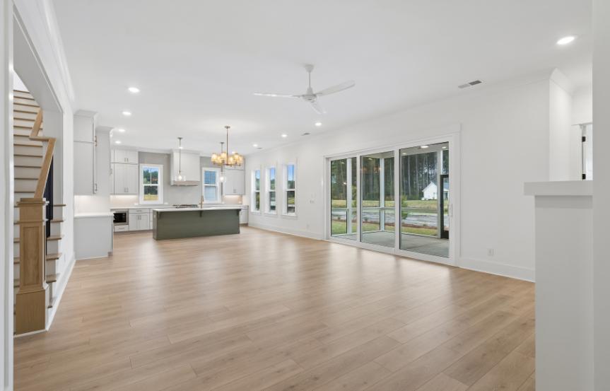 Homes By Dickerson Arrow Wood Plan Living Room To Kitchen