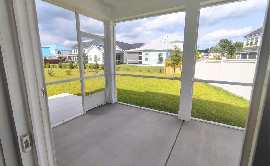 Brookfield Residential Preston Spec Lot 1656 Rear Screened Porch