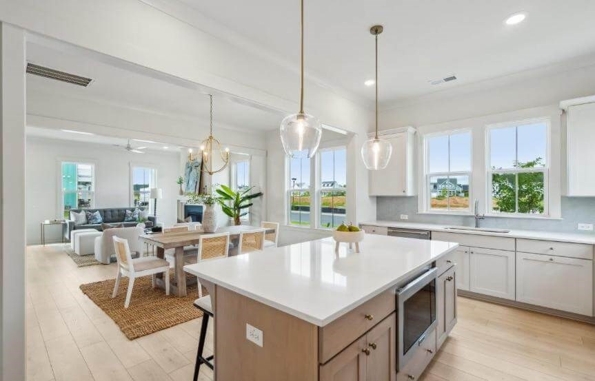 Homes By Dickerson Camellia Spec Lot 1455 Kitchen To Dining Room